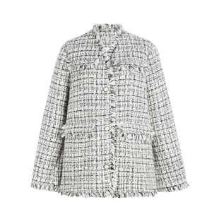 素芭OL风优雅气质外套女士春季拉毛立体设计经典小香风上衣SS0929