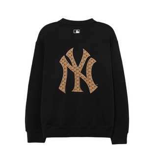 MLB复古老花卫衣男女装23秋季新款运动服休闲宽松套头衫3AMTM1234