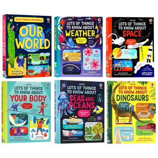 Usborne科普绘本9册英文原版 Lots of Things to Know About Your Body/Animals/Space/Weather 探索人体动物太空天气儿童百科精装