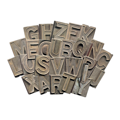 棕熊家手帐装饰复古斑驳英文字母