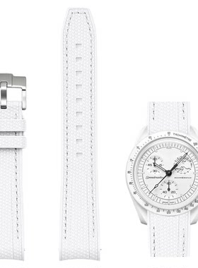 适用swatch欧米茄表带快拆弧口Moonswatch联名款snoopy史努比1965