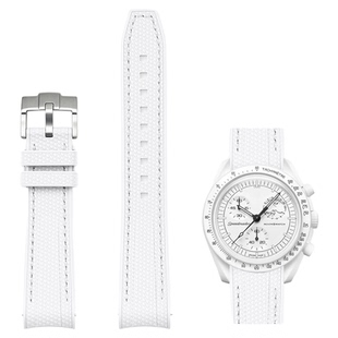适用swatch欧米茄表带快拆弧口Moonswatch联名款snoopy史努比1965