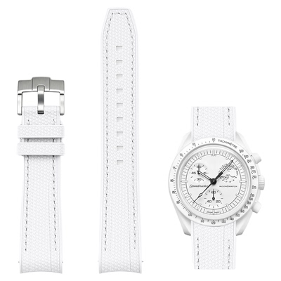 适用swatch欧米茄表带快拆弧口Moonswatch联名款snoopy史努比1965