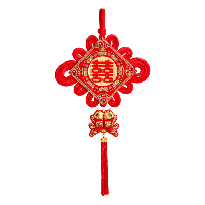 中国结喜字挂件结婚房布置入户门