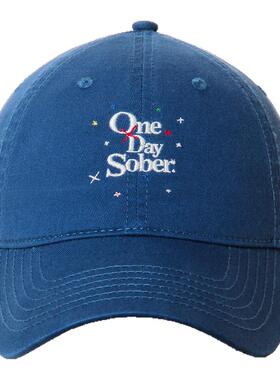 OneDaySober刺绣Logo软顶棒球帽