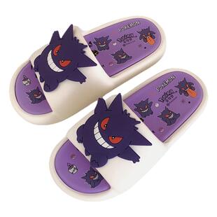 细细条搞怪宝可梦耿鬼拖鞋男女室内外时尚防滑eva情侣夏季凉拖鞋
