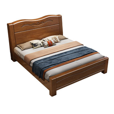 中式实木床家用卧室双人床