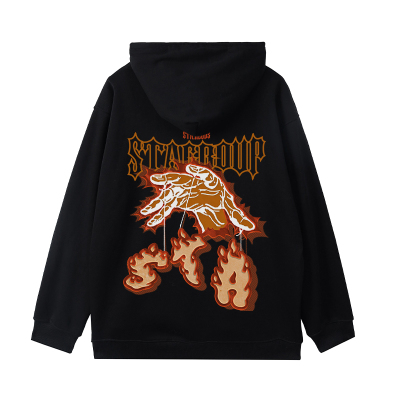 STA原创国潮图案连帽卫衣秋冬新