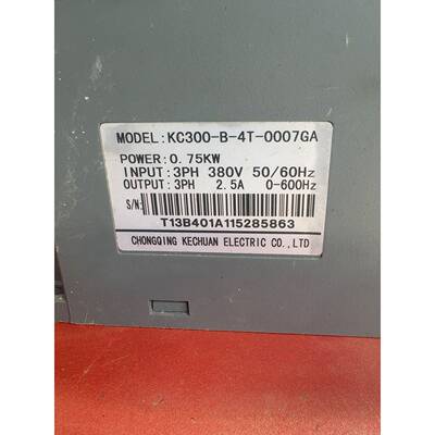 在线议价科川KCINT变频器 KC300-B-4T-0007GA，拆