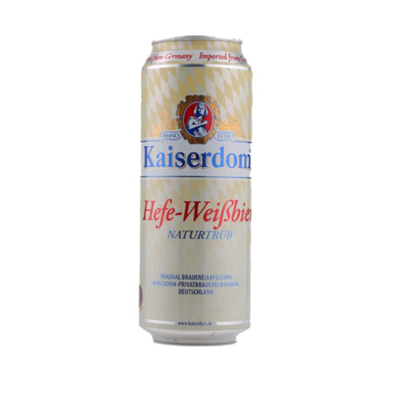 【进口】kaiserdom/凯撒顿姆啤酒500ml*24罐德国白啤整箱啤酒清仓