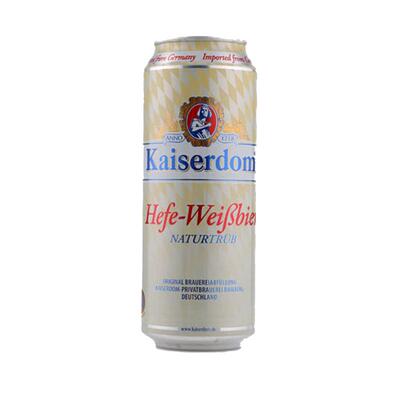 【进口】kaiserdom/凯撒顿姆啤酒500ml*24罐德国白啤整箱啤酒清仓