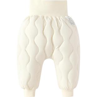 巴拉巴拉宝宝羽绒裤男童女童裤子秋冬款童装儿童大pp裤高腰长裤厚