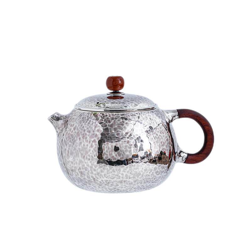 蜂鸟工坊 银壶999纯银泡茶壶手工一张打家用西施壶烧水壶茶具
