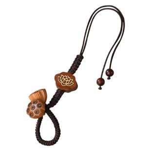 经典九品莲花茶壶挂绳紫砂壶盖手工绑绳茶道防摔防掉茶杯固定挂饰