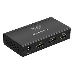 绿联hdmi分配器一分二分频器4k投影仪带音频高清一拖二电脑显示器