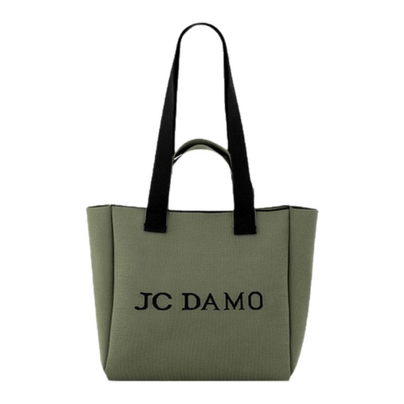 JC DAMO 女包春夏飞织字母印花大容量挺阔托特子母包通勤手提包包
