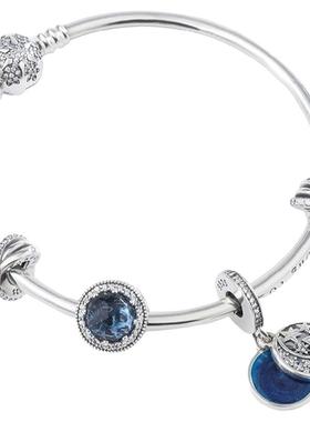 年轻款银手镯潘家小众女繁星童话