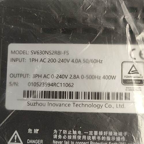 溢价-汇川伺服驱动器 SV630NS2R81-FS，，