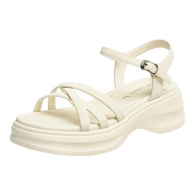 红蜻蜓凉鞋女款2025夏季新款女鞋松糕厚底鞋子不累脚休闲运动凉鞋