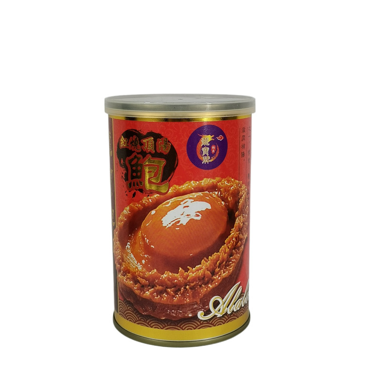 出口装 龙宝牌红烧顶汤鲍1头425G 开罐加热即食鲍鱼罐头水产