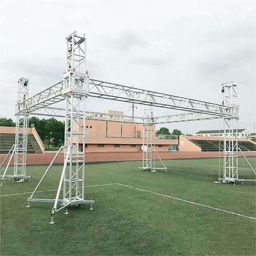 铝合金桁架灯光架truss架架卡扣厂家撑雷斜户外活动亚桁架