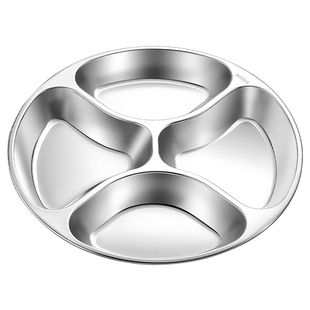 不锈钢备菜盘家用厨房316食品级葱姜蒜配料多格分格盘火锅配菜盘