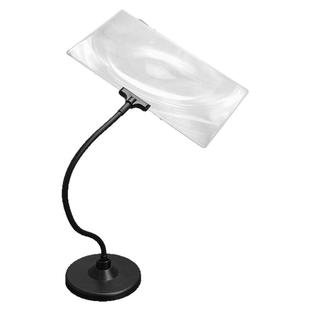 放大镜维修用便携式电子电路板维修焊接台带灯支架夹子4倍菲涅尔