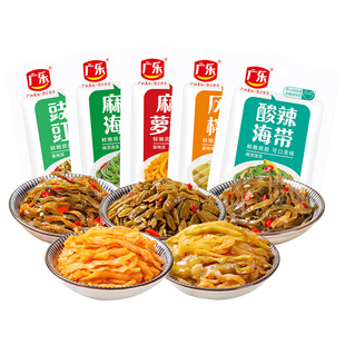 广乐风味榨菜50g*10袋麻辣萝卜干酸辣海苔豉汁豇豆下饭菜拌饭菜