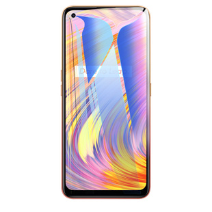 创霸适用realmev15钢化膜真我v15全屏覆盖全包边realme保护贴膜oppo手机膜我真镜头高清5g蓝光防指纹防摔玻璃