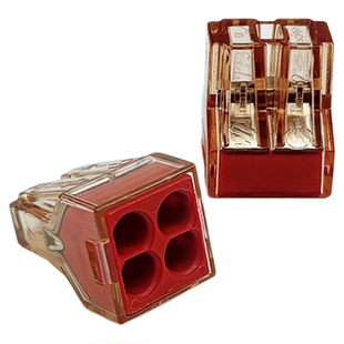 wago万可773-604硬线墙线1.5-4平方分线连接器电源快速接线端子