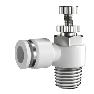 气动节流阀可调气管快速接头调节阀sl4-m5 sl8-02 sl6-m5气缸接头