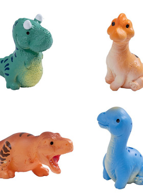 马年手工蛋糕仿真小恐龙动物园艺造景diy装饰品配件微景观小摆件