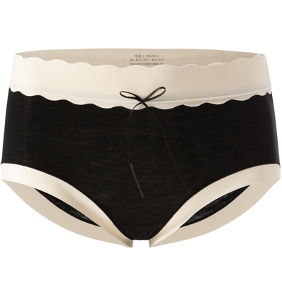 三条80支莫代尔内裤女士中腰无痕