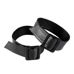 风衣配件手袖口绑带纯色袖带束袖皮质软面大衣带配件装饰青年系带