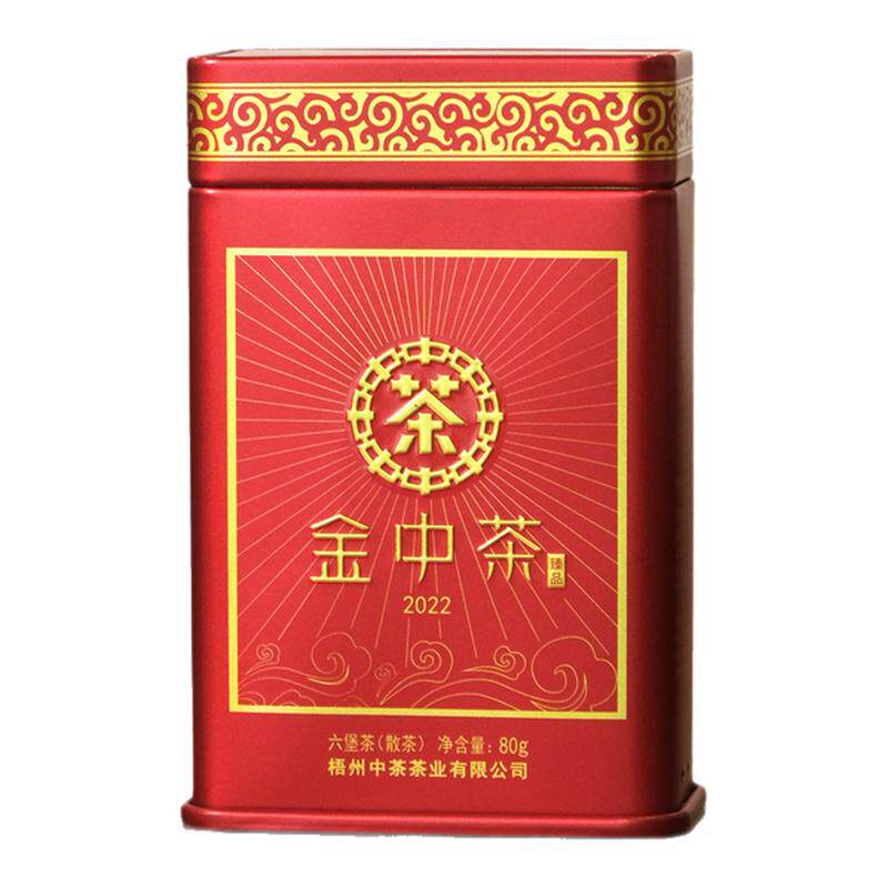 中粮中茶金中茶特级六堡茶80克