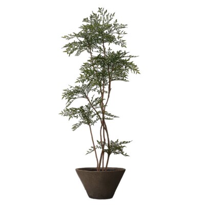 仿真绿植高端南天竹假树落地盆栽