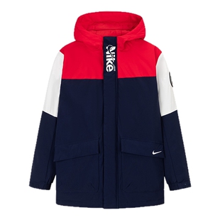Nike童装男童棉服儿童拜年服2026新款保暖外套防风衣潮NY2512210