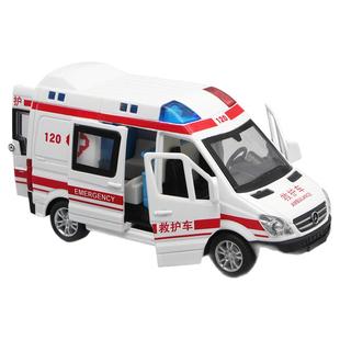 儿童玩具仿真120救护车合金110警车小汽车车模男孩模型警务玩具车