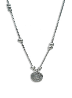 WAY OF MOON原创复古莫比乌斯环圆形长款毛衣项链高档时尚锁骨链