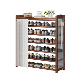 防尘鞋架多层家用门口简易鞋柜出租屋用2026新款亚克力鞋子收纳架