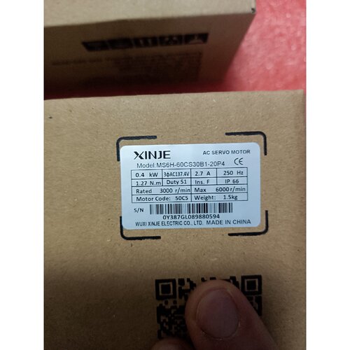 议价信捷伺服电机MS6H60CS30B120P4全新未拆封维修
