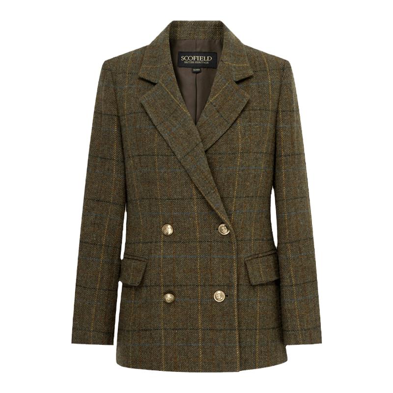 【100%羊毛】Scofield女装英伦风干练翻领西装长袖外套秋季西装