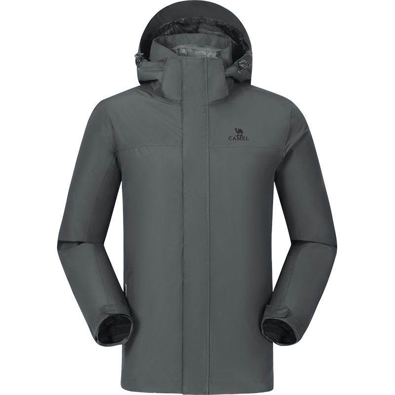 骆驼户外冲锋衣羽绒服男