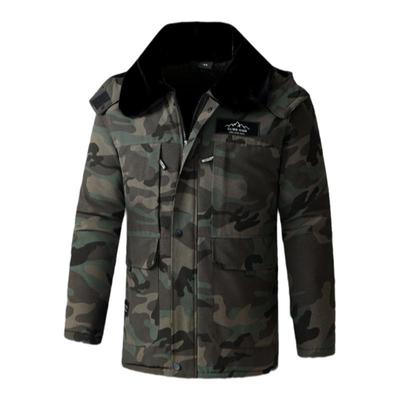 军大大衣男冬季加绒加厚保暖