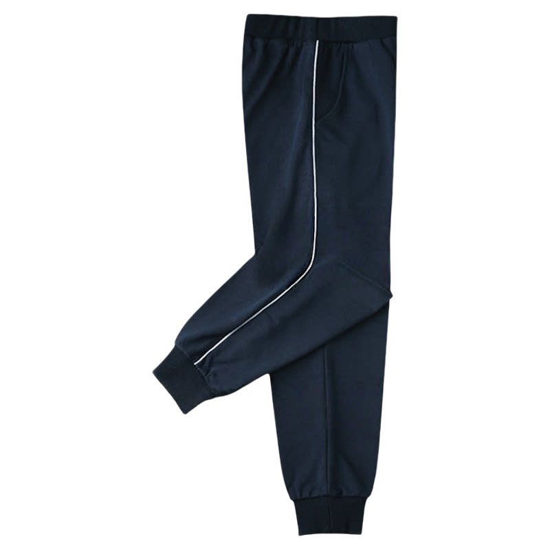 校服裤子藏青色一条杠反光条小学生初中生校裤春秋高中生休闲校裤