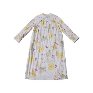 远家 加绒新中式旗袍 斜襟盘扣加厚连衣裙长裙子袍子冬新LL5829限