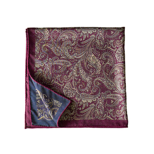 真丝羊毛丝巾女士2025新款冬小方巾系脖高级感护颈羊绒围巾腰果花