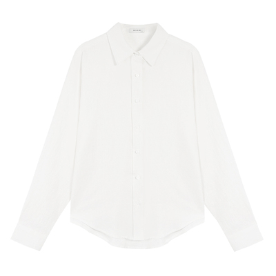 苎麻衬衫三件套衬衣阔腿短裤长裤