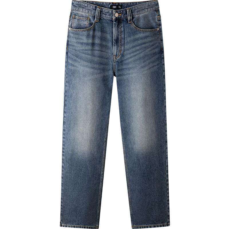 森柔|森马牛仔裤男夏薄款经典百搭长裤子2026新款宽松直筒裤显高