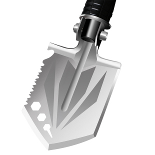 工兵铲多功能可折叠户外钓鱼铲子车载防身兵工铲中国锰钢加厚铁锹